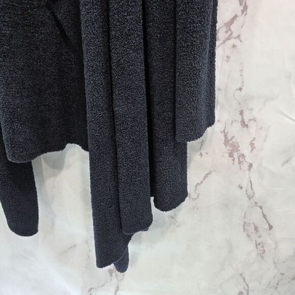 Barefoot Dreams Cardigan Womens L XL Black Bamboo Chic Light Wrap Drape Long - Picture 4 of 13